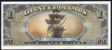 Disneyland Disney $1 Dollar Pirates of the Caribbean Black Pearl 2007 F - B, AA057 - ArabellaBanknotes.com