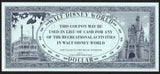 Disneyland Disney $1 Dollar Recreation coupon 1971 AA062 - ArabellaBanknotes.com