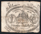 Italian States Republica ROMANA 3 Bajocchi 1798, P - S531 AA115 - ArabellaBanknotes.com